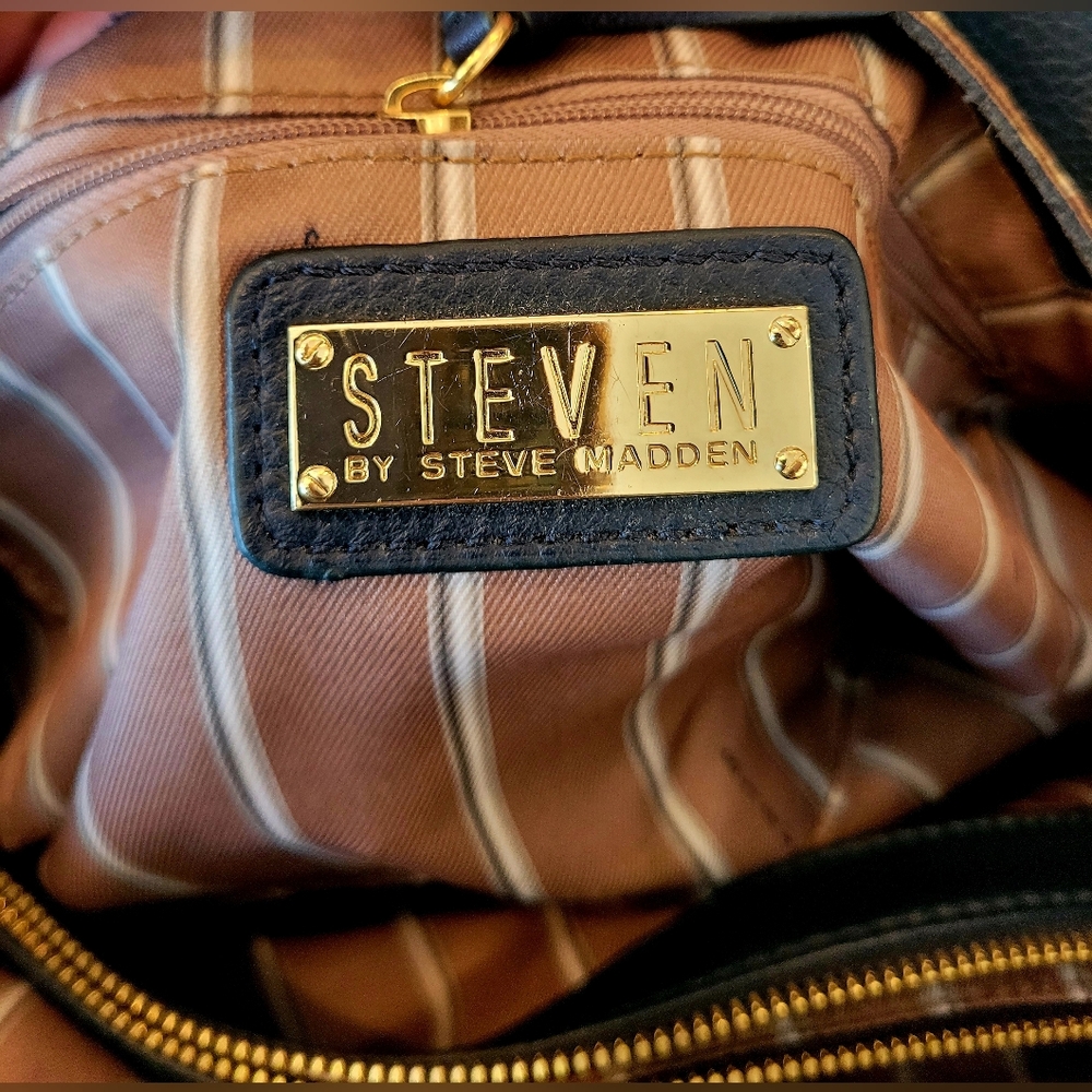 Steven By Steve Madden Navy Vintage Leather - Picture 11 of 16